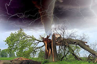 Po nočních bouřkách zůstávalo vpodvečer bez elektřiny asi ještě 8200 domácností